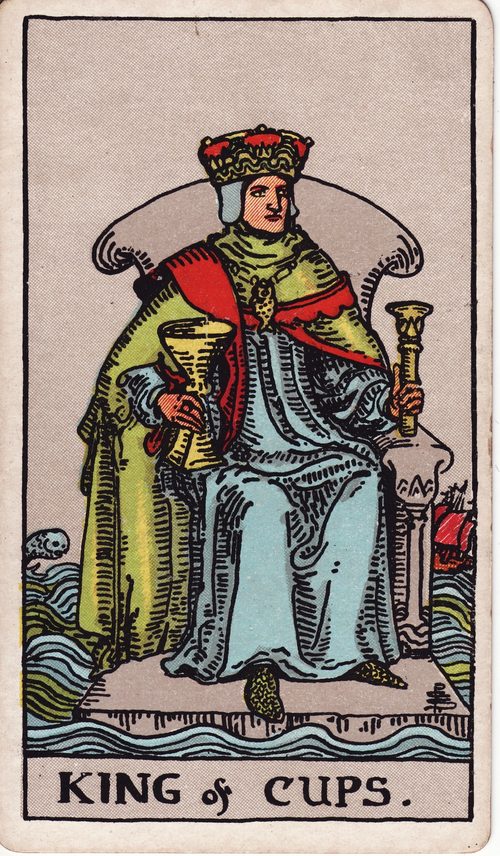 圣杯国王（King of Cups）· rider-waite