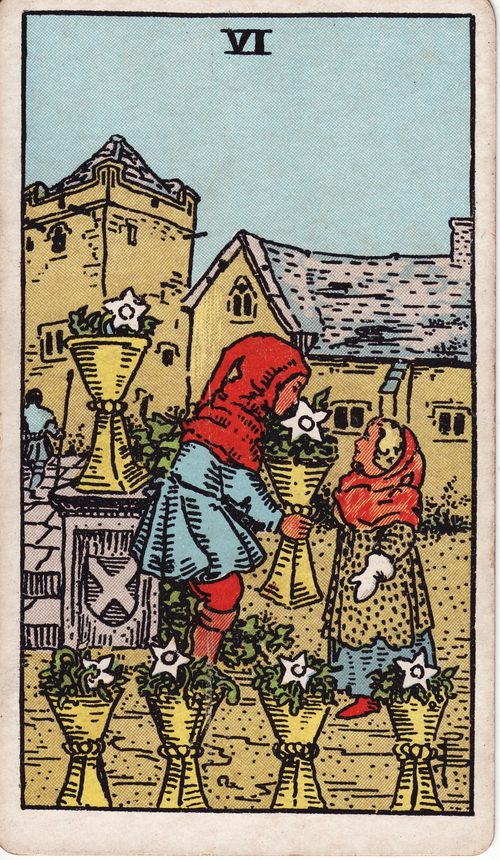 圣杯六（Six of Cups）· rider-waite