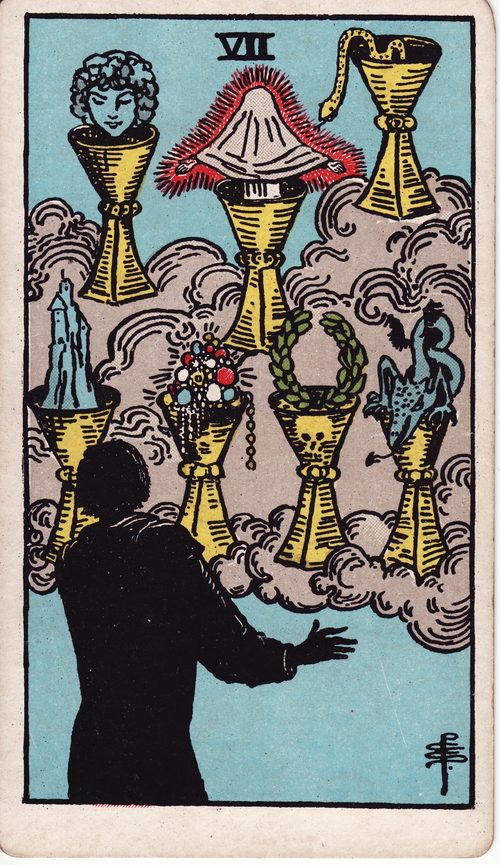 圣杯七（Seven of Cups）· rider-waite