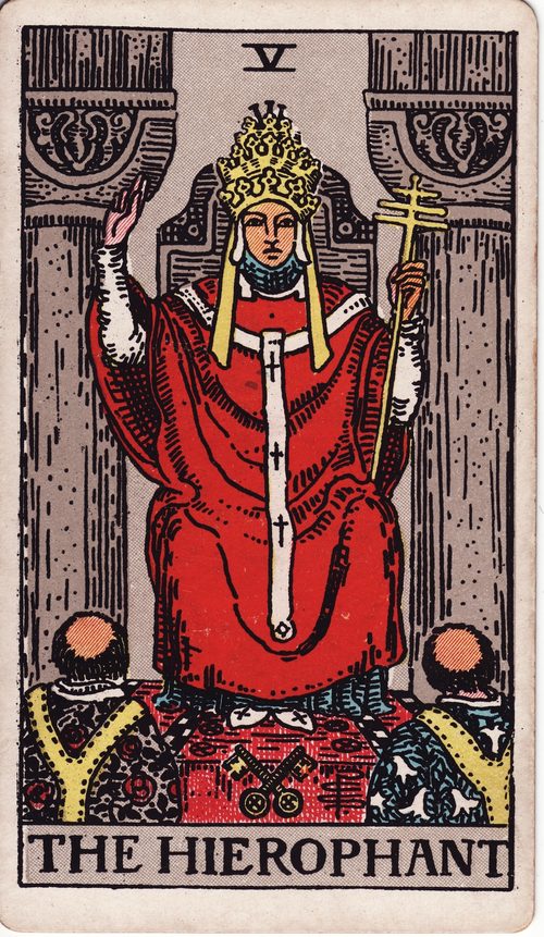 教皇（The Hierophant）· rider-waite