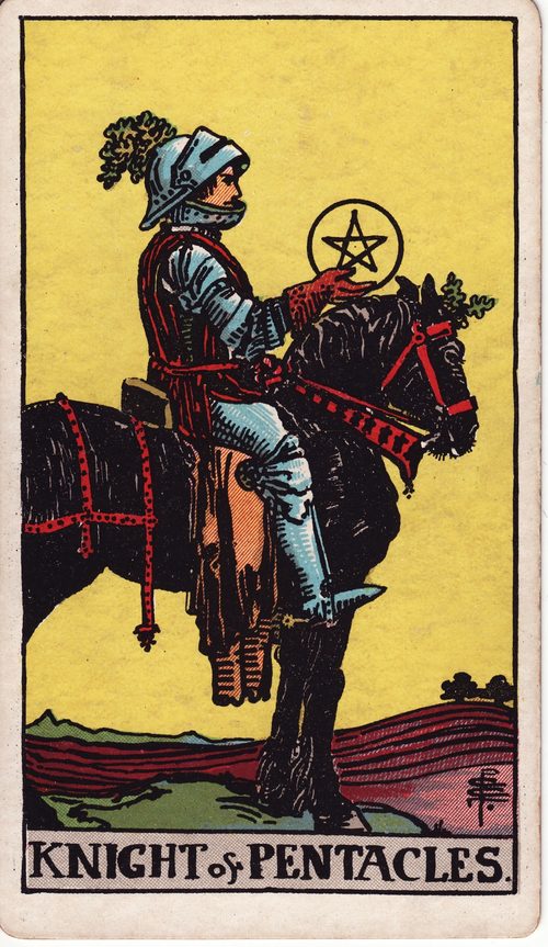 星币骑士（Knight of Pentacles）· rider-waite