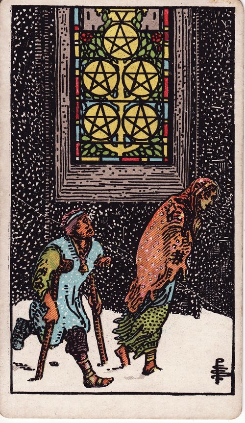 星币五（Five of Pentacles）· rider-waite