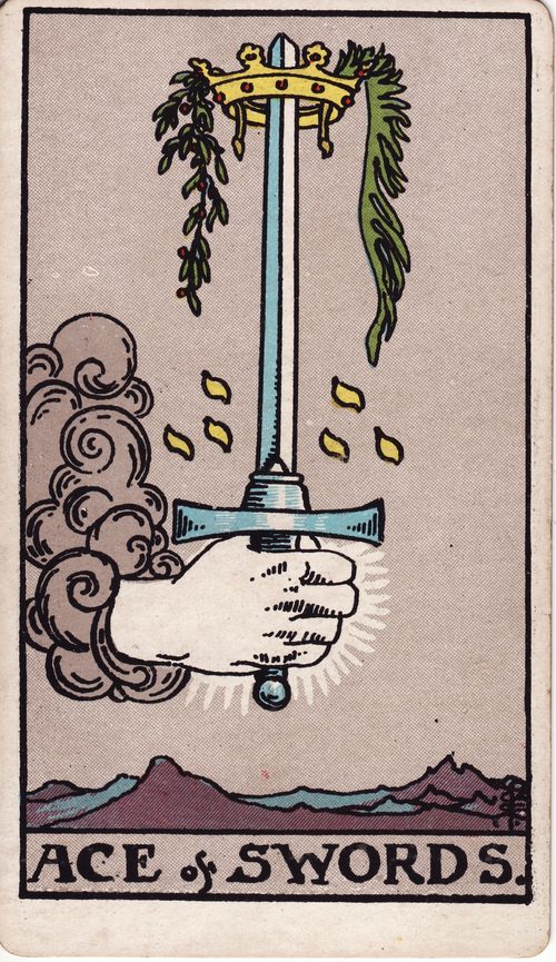 宝剑王牌（Ace of Swords）· rider-waite