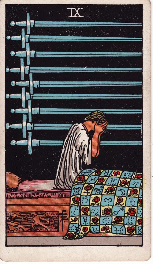 宝剑九（Nine of Swords）· rider-waite